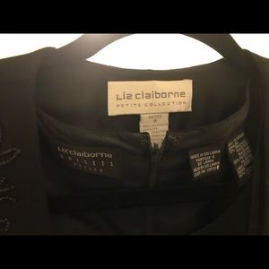 Black dress with matching vest